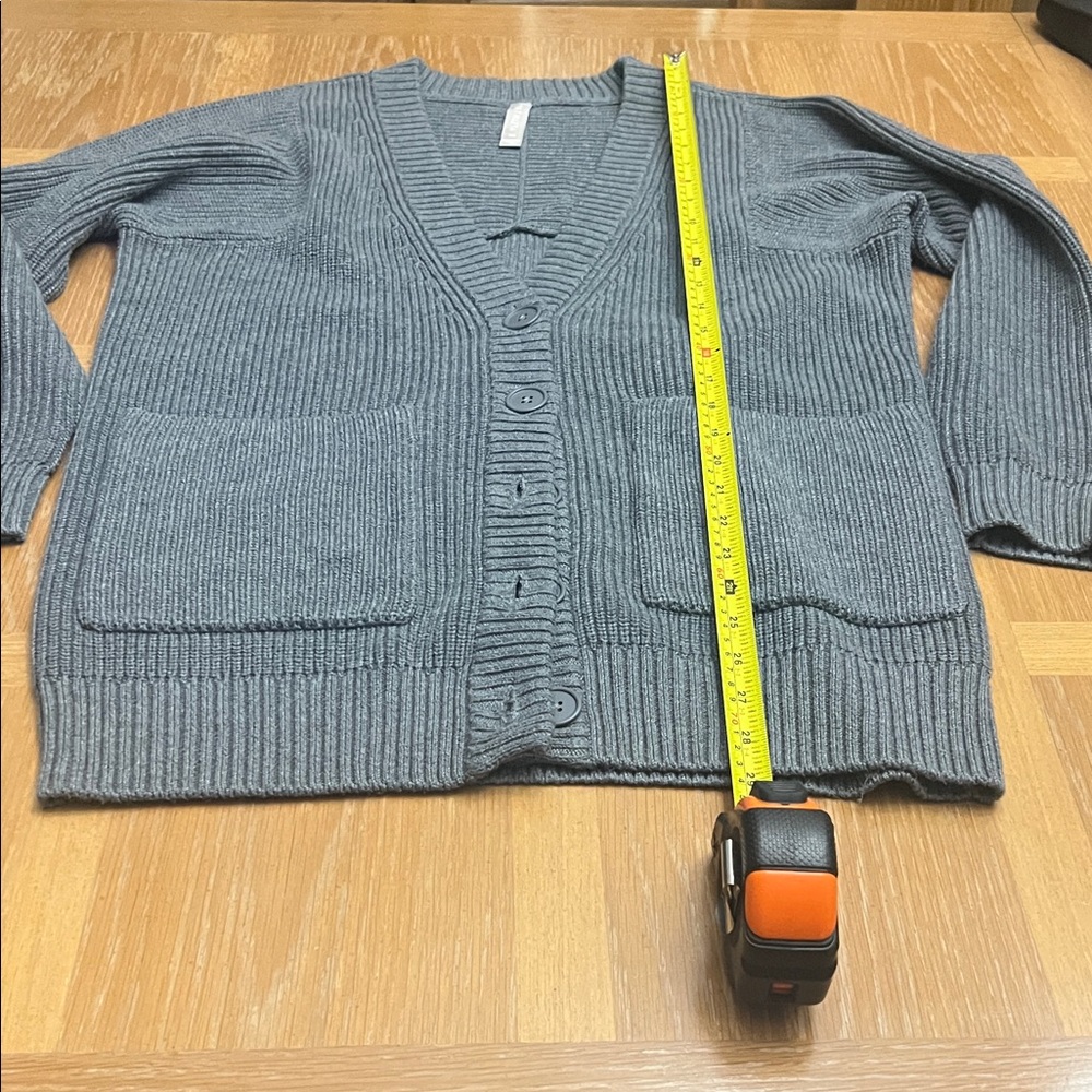 Athleta Gray Knit Cardigan